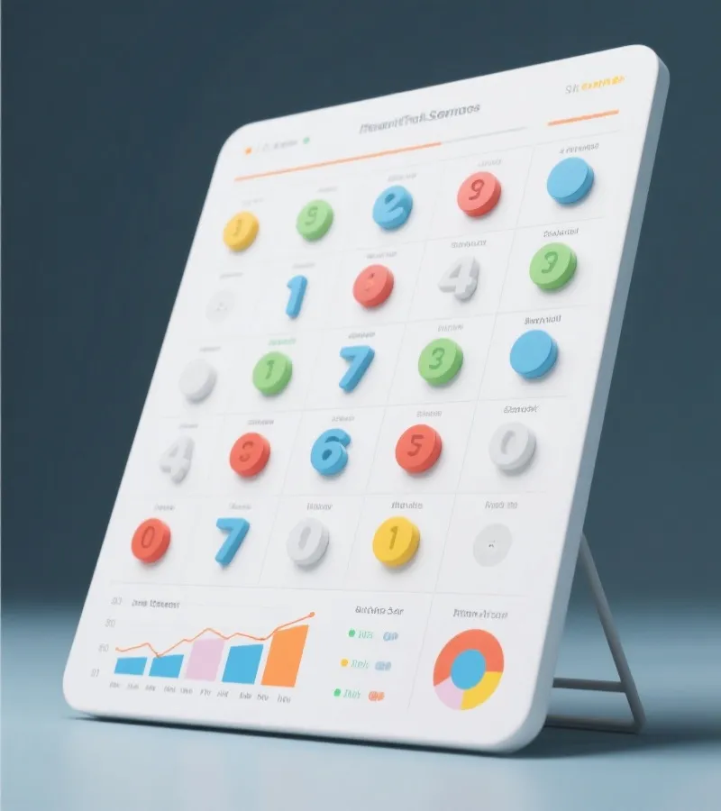 数字分类与统计规则示意图